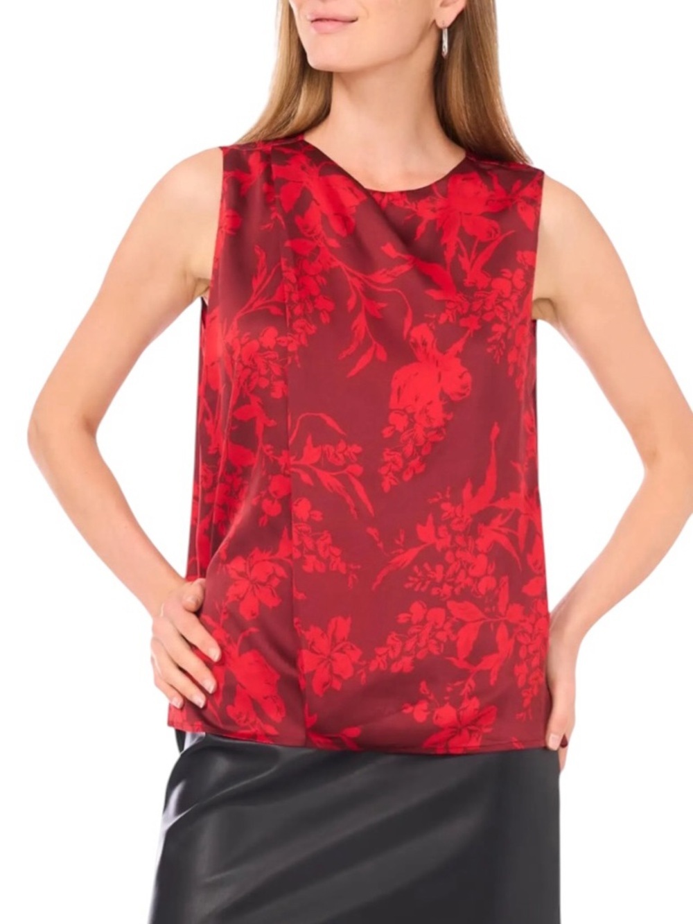 Vince Camuto draped neck tank top SZ XS